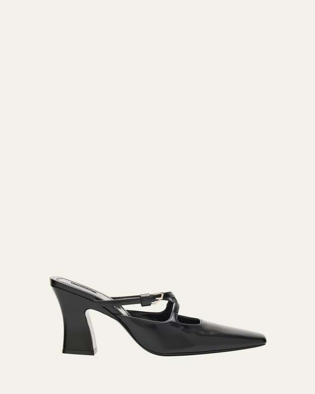 Nodstalgia Grace Leather Mule Pumps